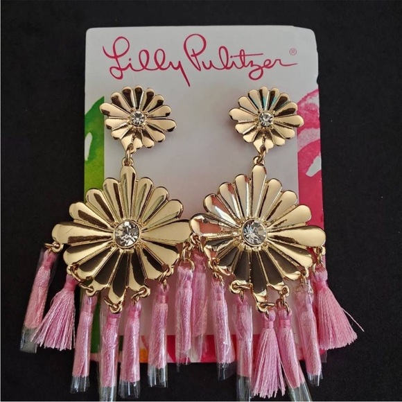 Lilly Pulitzer, Mandevilla baby, new with tags earrings - Picture 2 of 5